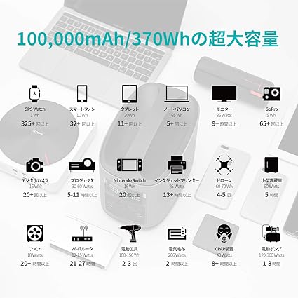 EFDELTA_ECOFLOW RIVER 370ポータブル電源_商品説明画像_05